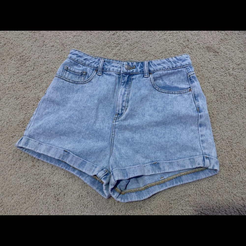 Pacsun Light Wash Mom Jean Shorts